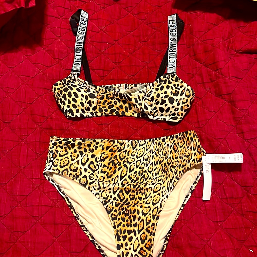 Super cute swim suit two pieces.